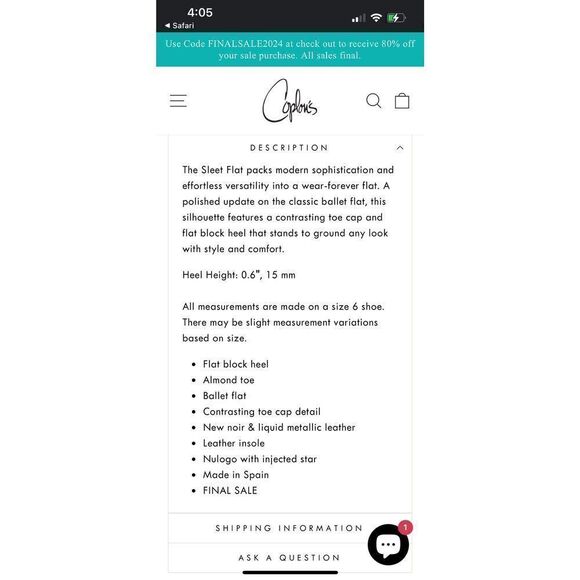 Stuart Weitzman Sleek Flat Gunmetal Silver Pewter Sparkle Glitter Flats NEW! Sz - Picture 12 of 12